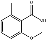 2-甲氧基-6-甲基苯甲酸, 6161-65-5, 结构式