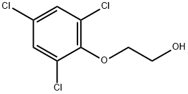 2-(2,4,6-トリクロロフェノキシ)エタノール 化学構造式