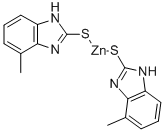2(1,3-ジヒドロ-4-メチル-2H-ベンゾイミダゾール-2-チオン)·亜鉛 化学構造式