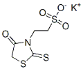 4-オキソ-2-チオキソ-3-チアゾリジンエタンスルホン酸カリウム 化学構造式