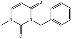 2(1H)-Pyrimidinone,  3,4-dihydro-1-methyl-3-(phenylmethyl)-4-thioxo- Structure