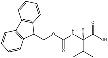 (R)-N-FMOC-Α-METHYLVALINE, 616867-28-8, 结构式