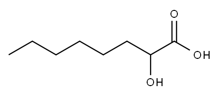 2-羟基辛酸 结构式