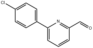 6-(4-CHLOROPHENYL)-2-PYRIDINECARBOXALDE& Struktur