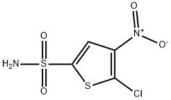 2-氯-3-硝基噻吩-5-磺胺, 61714-46-3, 结构式