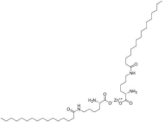 zinc(2+) N6-(1-oxohexadecyl)-L-lysinate  Struktur