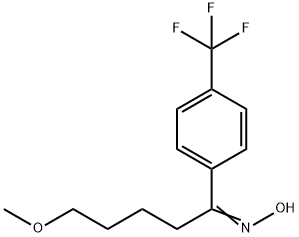1-戊酮-5-甲氧基-1-[4-(三氟甲基)苯基]-肟 结构式