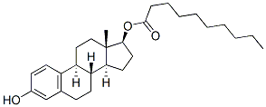 estradiol-17 beta-decanoate Structure