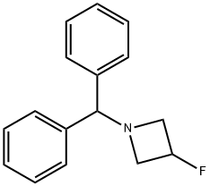 1-二苯甲基-3-氟-氮杂环丁烷 结构式