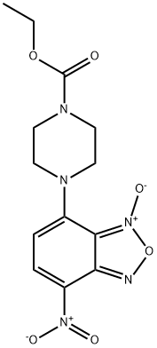 7-[4-(Ethoxycarbonyl)piperazin-1-yl]-4-nitrobenzofurazane 1-oxide Structure