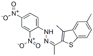 Ketone, 3,5-dimethylbenzobthien-2-yl methyl, (2,4-dinitrophenyl)hydrazone Structure
