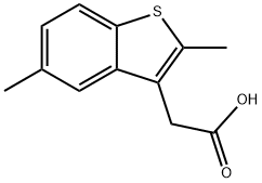 (2,5-Dimethyl-1-benzothien-3-yl)acetic acid Structure
