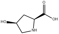 cis-4-ヒドロキシ-L-プロリン 化学構造式