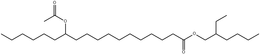 12-(アセチルオキシ)ステアリン酸2-エチルヘキシル 化学構造式