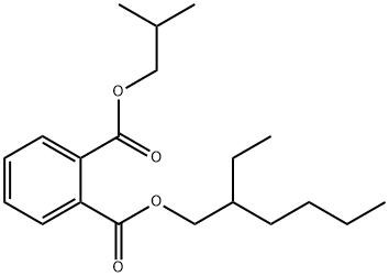 フタル酸1-(2-エチルヘキシル)2-(2-メチルプロピル) 化学構造式