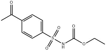 ethyl 4-acetylphenylsulphonylcarbamate 结构式