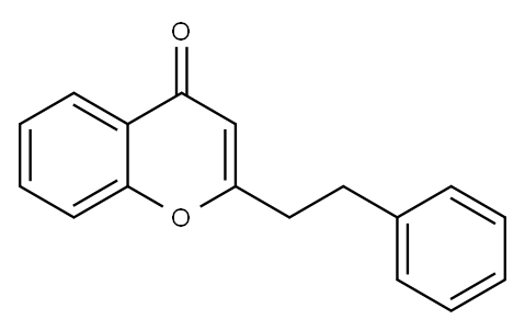 2-(2-phenylethyl)chromone Structure