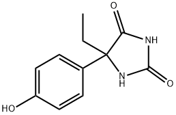 5-乙基-5-(4-羟基苯基)咪唑烷-2,4-二酮, 61837-66-9, 结构式
