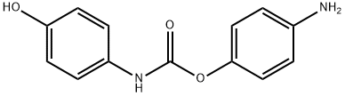 N-(4-Hydroxyphenyl)carbamic acid 4-aminophenyl ester Struktur
