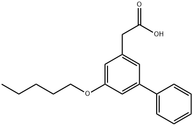 5-Pentoxy-3-biphenylacetic acid Structure