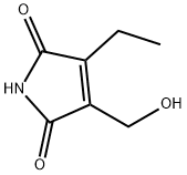 1H-Pyrrole-2,5-dione, 3-ethyl-4-(hydroxymethyl)- (9CI) Structure