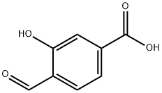 4-甲酰-3-羟基苯甲酸, 619-12-5, 结构式
