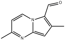 Pyrrolo[1,2-a]pyrimidine-6-carboxaldehyde, 2,7-dimethyl- (9CI) Structure