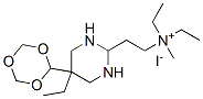 diethyl[2-(5-ethylhexahydro-2,4,6-trioxo-5-phenylpyrimidin-2-yl)ethyl]methylammonium iodide Struktur