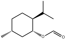 ぎ酸(1R,2S,5R)-5-メチル-2-イソプロピルシクロヘキシル 化学構造式