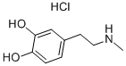 4-[2-(メチルアミノ)エチル]-1,2-ベンゼンジオール·塩酸塩 化学構造式