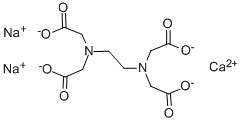 乙二胺四乙酸二钠钙, 62-33-9, 结构式
