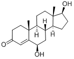 6β-ヒドロキシテストステロン 化学構造式