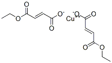 ビス[3-(エトキシカルボニル)アクリル酸]銅(II) 化学構造式