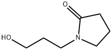 1-(3-ヒドロキシプロピル)-2-ピロリドン 化学構造式
