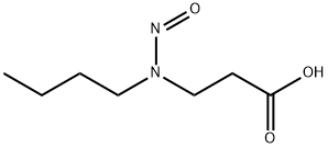 N-ブチル-N-ニトロソ-β-アラニン 化学構造式