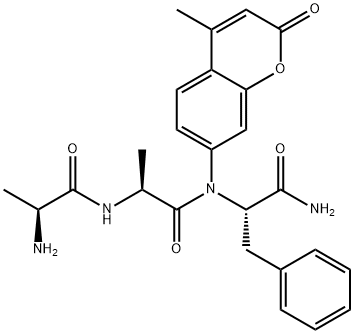 H-ALA-ALA-PHE-AMC (FREE BASE), 62037-41-6, 结构式