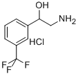 2-AMINO-1-(3-TRIFLUOROMETHYL-PHENYL)-ETHANOL HCL Struktur