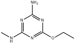 2-氨基-4-乙氧基-6-甲胺基-1,3,5-三嗪, 62096-63-3, 结构式