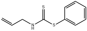 N-Allyldithiocarbamic acid phenyl ester Structure
