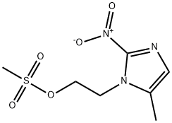 5-Methyl-1-[2-(methylsulfonyloxy)ethyl]-2-nitro-1H-imidazole 结构式