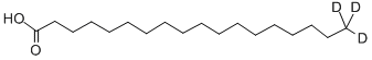 氘代十八烷酸(18,18,18-D3) 结构式