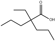 Pentanoic acid, 2-ethyl-2-propyl- Structure