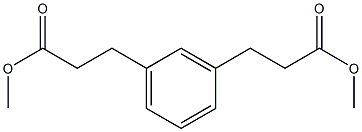 3-[3-(3-甲氧基-3-氧代丙基)苯基]丙酸甲酯 结构式
