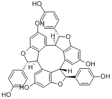 α-葡萄素 结构式