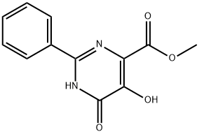 5,6-二羟基-2-苯基嘧啶-4-甲酸甲酯, 62222-36-0, 结构式