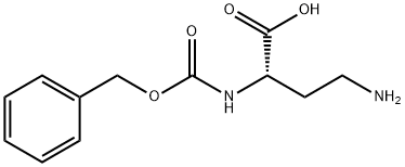 N-alpha-苄氧羰基-L-2,4-二氨基丁酸 结构式