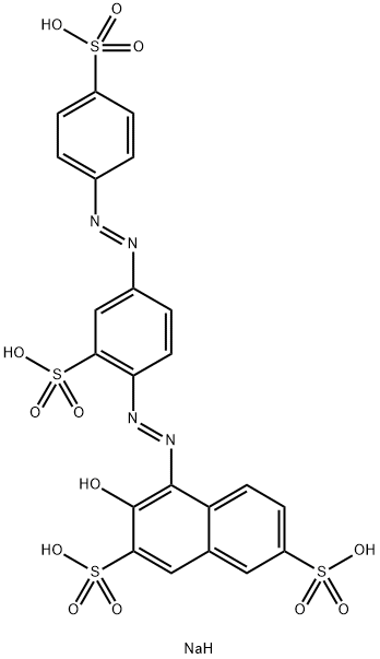 Tetranatrium-3-hydroxy-4-(2-sulfonato-4-(4-sulfonatophenylazo)phenylazo)naphthalin-2,7-disulfonat