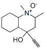 4-Ethynyl-1,2-dimethyldecahydro-4-quinolinol 1-oxide Structure