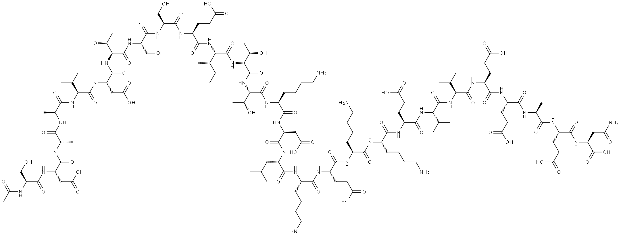 醋酸胸腺α1 结构式