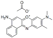 5-amino-9-(dimethylamino)-10-methylbenzo[a]phenoxazin-7-ium acetate Structure